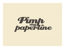 Logo til mit eget produkt "Pimp My Paperline" som er salg af eksklusive papirprægere
